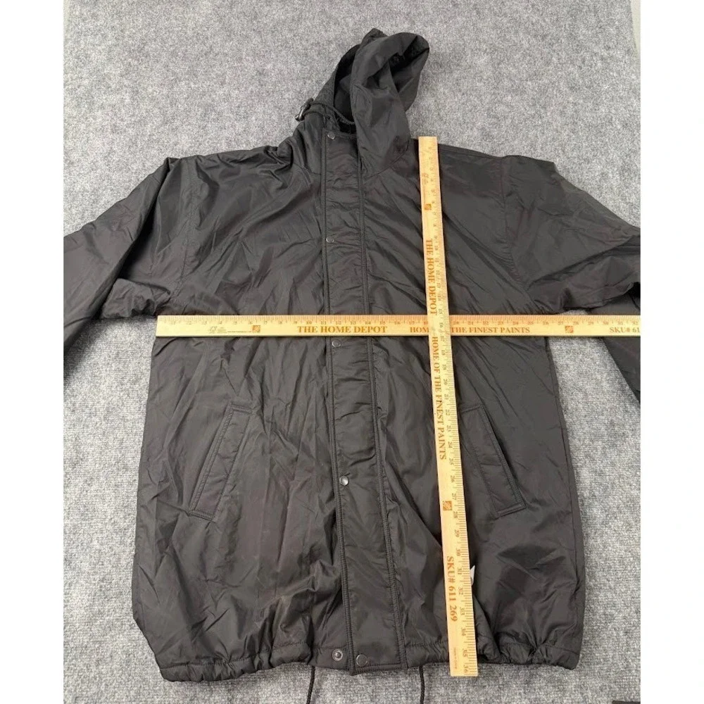 Vintage Illusion Black Reversible Waterproof Hooded Jacket Men's Size‎ XXL NEW